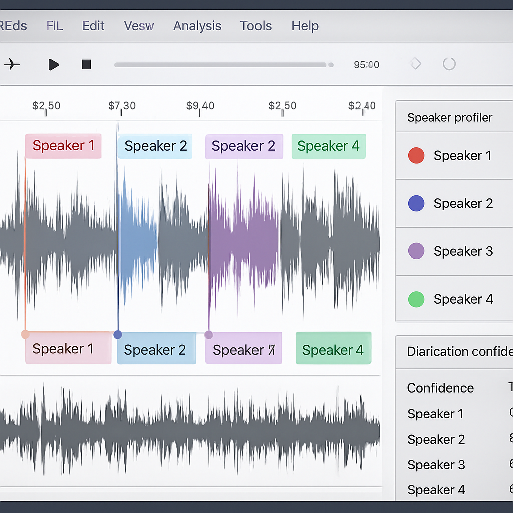 Speaker diarization annotation